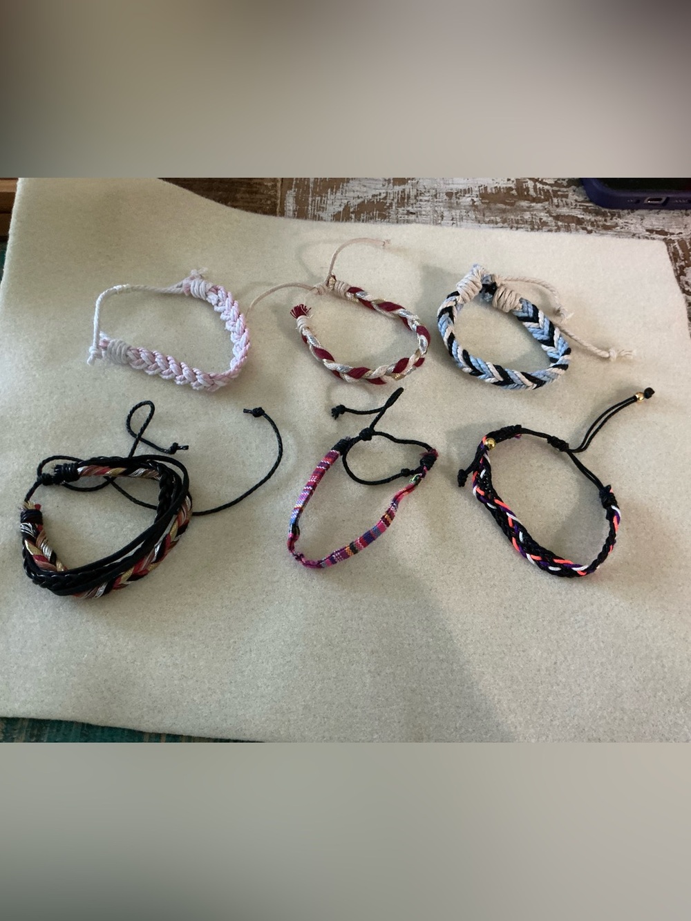 Multi-Color Women’s Braided Friendship Bracelets